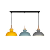 3-Light Modish Colorful Geometric Island Pendant Light Image - 8