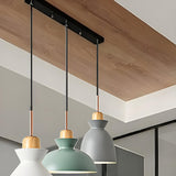 3-Light Modish Colorful Geometric Island Pendant Light Image - 9