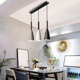 3-Light Multi-Color Cone Pendant Light Kitchen Island Image - 4