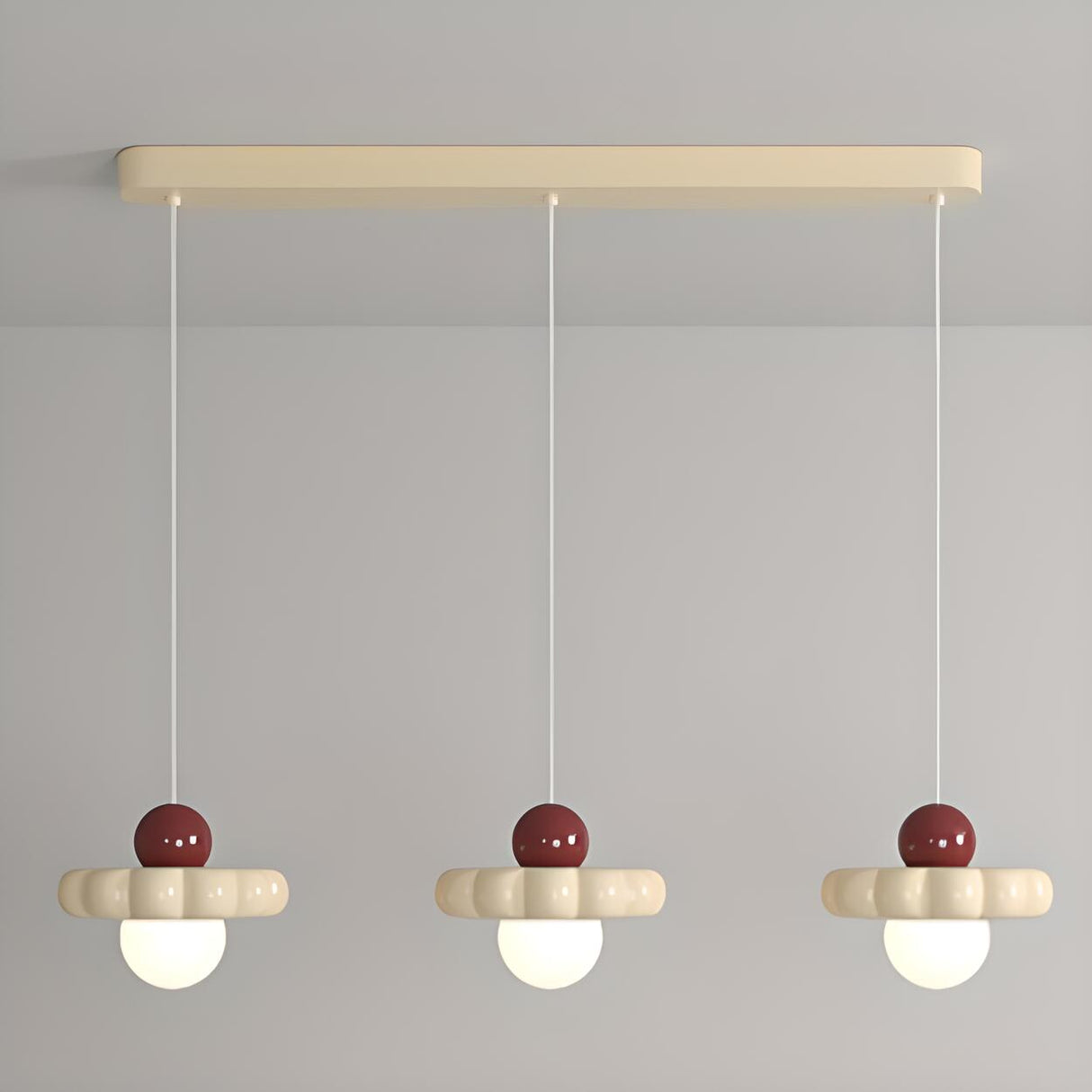 3-Light Playful Donut and Globe Island Pendant Light Image - 11