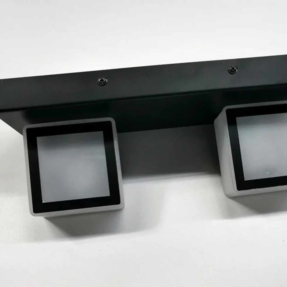 3-Light Rotatable Modern Square LED Black Vanity Light Image - 9