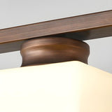 3-Light Square Modern Brown Island Pendant Light Image - 13