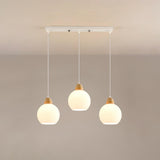 3-Light Stylish White Flower Island Pendant Light Image - 5