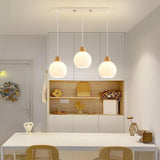 3-Light Stylish White Flower Island Pendant Light Image - 8