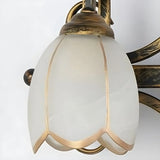 3-Light Vintage Flower Metal Bathroom Vanity Light Image - 6