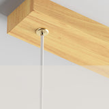 3-Light Wooden Rod and Pumpkin Island Ceiling Light Image - 11