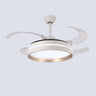 4 Clear Blades Modern Round LED Ceiling Fan with Light Image - 8