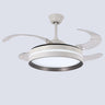 4 Clear Blades Modern Round LED Ceiling Fan with Light Image - 9