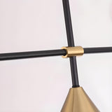 4-Light Cone and Globe Modern Island Pendant Light Image - 15