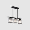 4-Light Elegant Crystal Square Island Pendant Light Image - 2