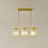 5-Light Crystal Cylinder Pendant Light Kitchen Island Image - 19