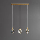 5-Light Elegant Geometric Crystal Island Pendant Light Image - 2