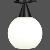 5-Light Modern Antler and Globe Island Pendant Light Image - 6