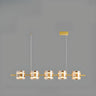 5-Light Modern Linear Glass Island Pendant Light Image - 5