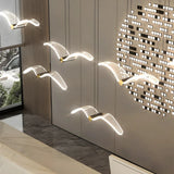 5-Light Nordic Seagull LED Large Island Ceiling Light Image - 12