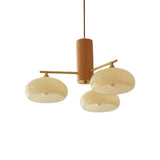 5-Light Nordic Wood LED Chandelier, Adjustable Rod Image - 9