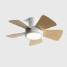 5 Solid Wood Blades Modern Ceiling Fan with LED Light Image - 6