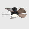 5 Solid Wood Blades Modern Ceiling Fan with LED Light Image - 7