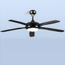 57 Inch Modern Living Room Metal Ceiling Fan with Light Image - 2