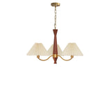 6-Light Modern Fabric Adjustable Height Chandelier  Image - 2