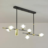 7-Light Globe and Cylinder Modern Island Pendant Light Image - 2