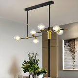 7-Light Globe and Cylinder Modern Island Pendant Light Image - 4