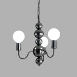 8-Light Chrome Globe Bulbs Opal Glass Chandelier  Image - 12