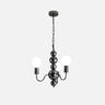 8-Light Chrome Globe Bulbs Opal Glass Chandelier  Image - 9