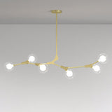 9-Light Modern Globe Branch Island Chandelier Light Image - 12