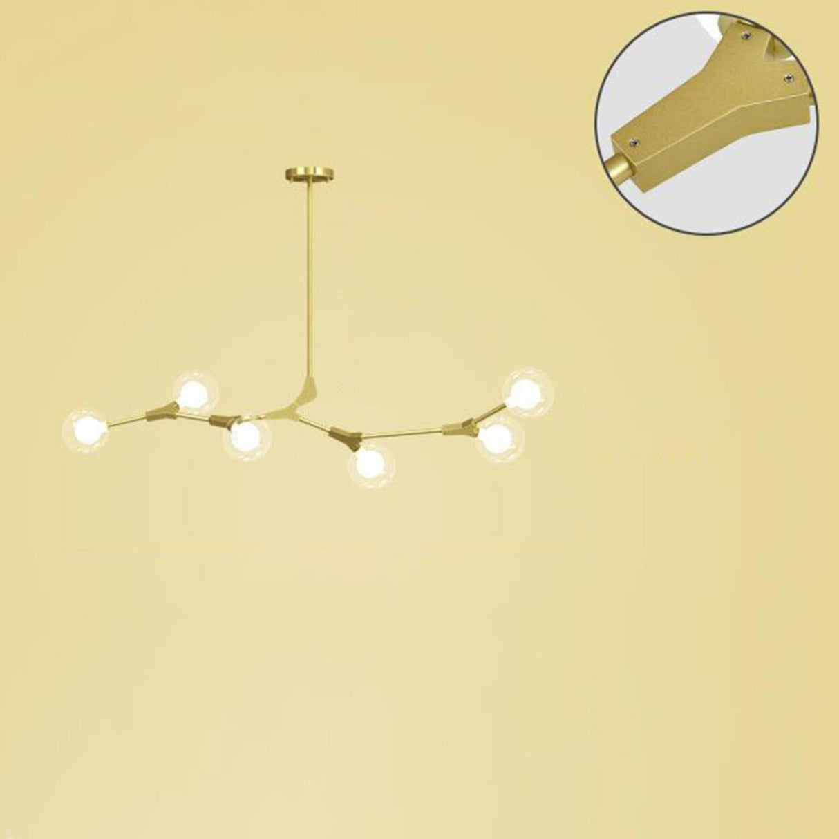 9-Light Modern Globe Branch Island Chandelier Light Image - 15