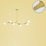 9-Light Modern Globe Branch Island Chandelier Light Image - 15