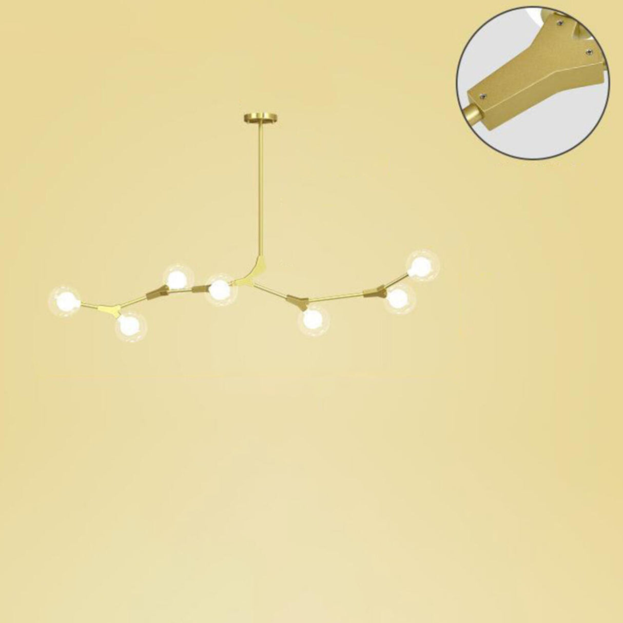 9-Light Modern Globe Branch Island Chandelier Light Image - 18