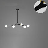 9-Light Modern Globe Branch Island Chandelier Light Image - 2