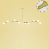 9-Light Modern Globe Branch Island Chandelier Light Image - 22