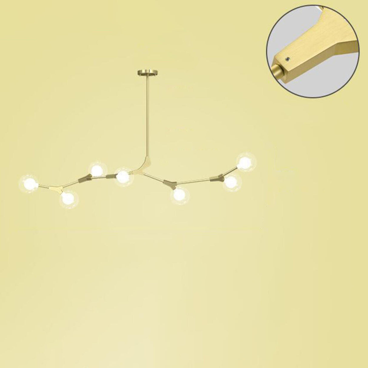 9-Light Modern Globe Branch Island Chandelier Light Image - 26