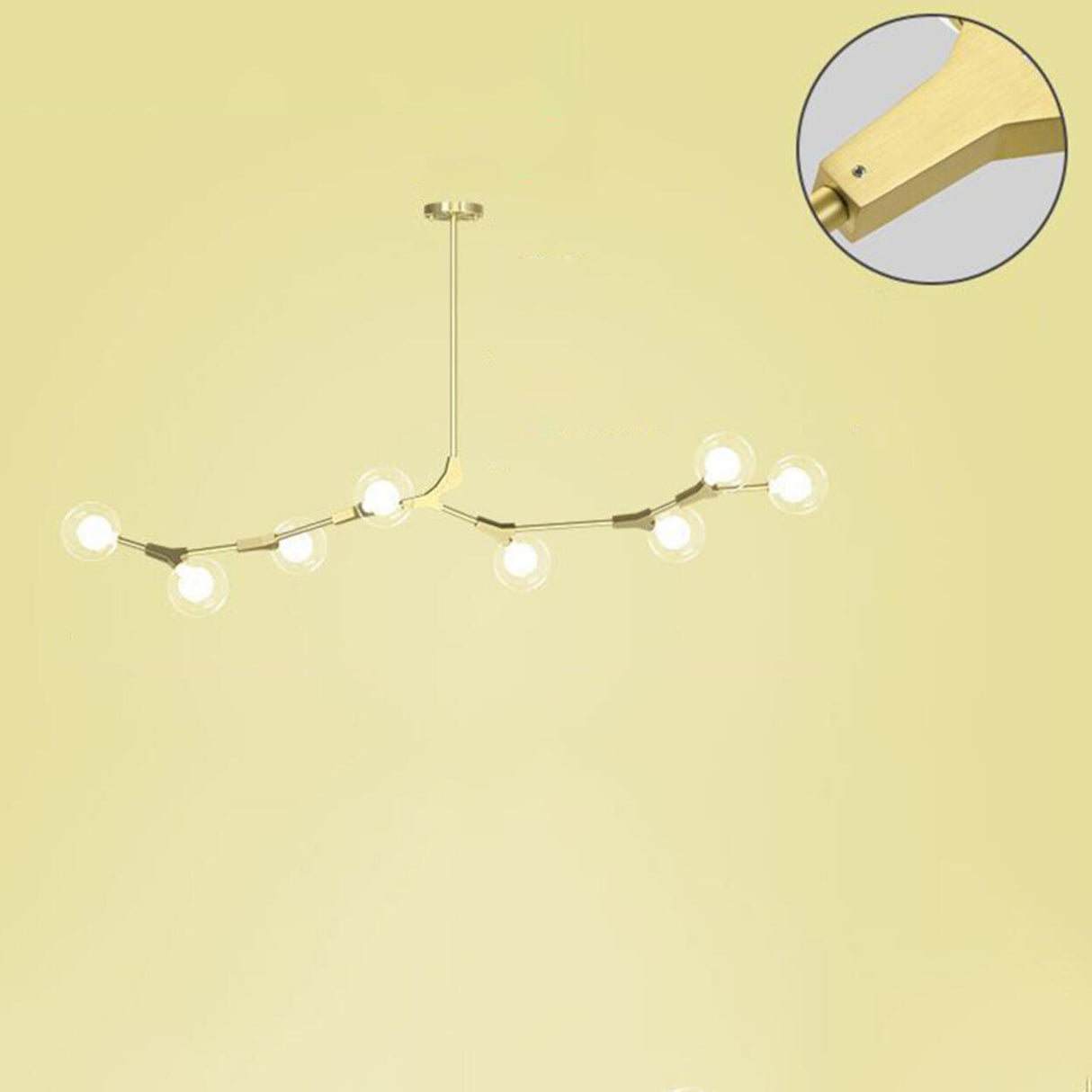 9-Light Modern Globe Branch Island Chandelier Light Image - 27