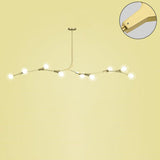 9-Light Modern Globe Branch Island Chandelier Light Image - 28