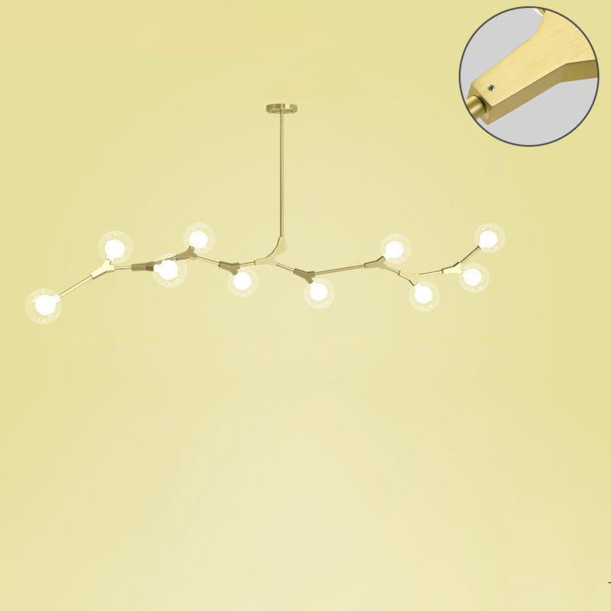 9-Light Modern Globe Branch Island Chandelier Light Image - 29