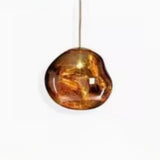 Abstract Art Deco Glass Ball Colorful Pendant Light Image - 13