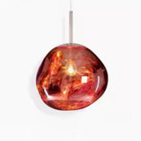 Abstract Art Deco Glass Ball Colorful Pendant Light Image - 14