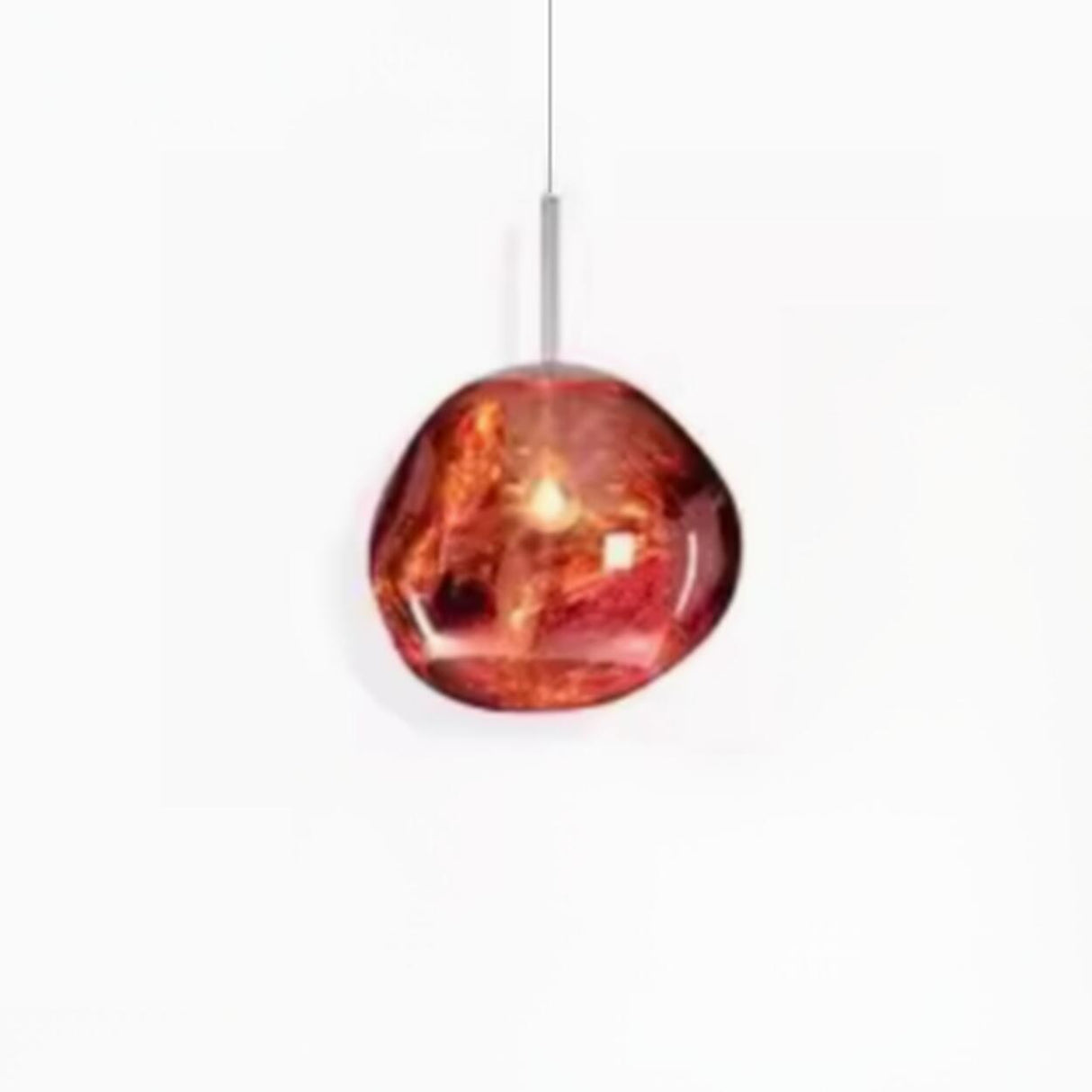 Abstract Art Deco Glass Ball Colorful Pendant Light Image - 17