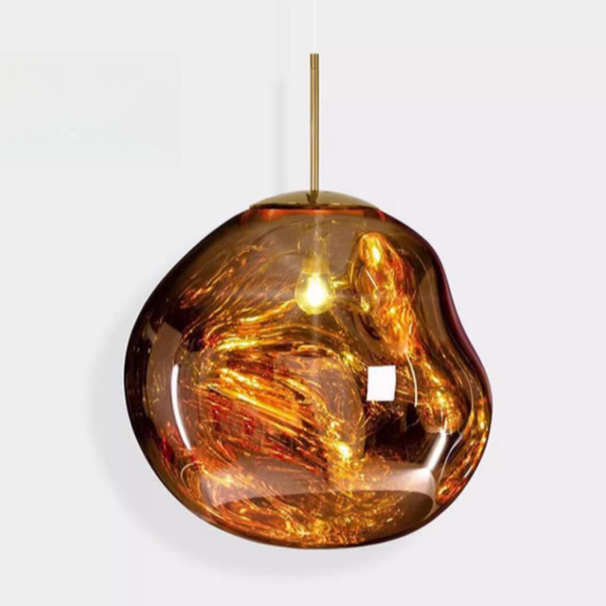 Abstract Art Deco Glass Ball Colorful Pendant Light Image - 19