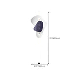 Abstract Blue Irregular Modern Metal LED Floor Lamp #size