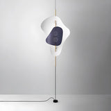 Abstract Blue Irregular Modern Metal LED Floor Lamp Image - 9