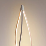 Acrylic Shade Modern Sculptural Cyclone LED Floor Lamp Image - 11