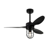 Adjustable 3 Blades Industrial Cage Ceiling Fan Light Image - 5