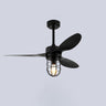 Adjustable 3 Blades Industrial Cage Ceiling Fan Light Image - 6