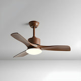 Adjustable 3 Wood Blades Ceiling Fan with LED Light Image - 10