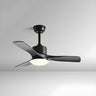 Adjustable 3 Wood Blades Ceiling Fan with LED Light Image - 2