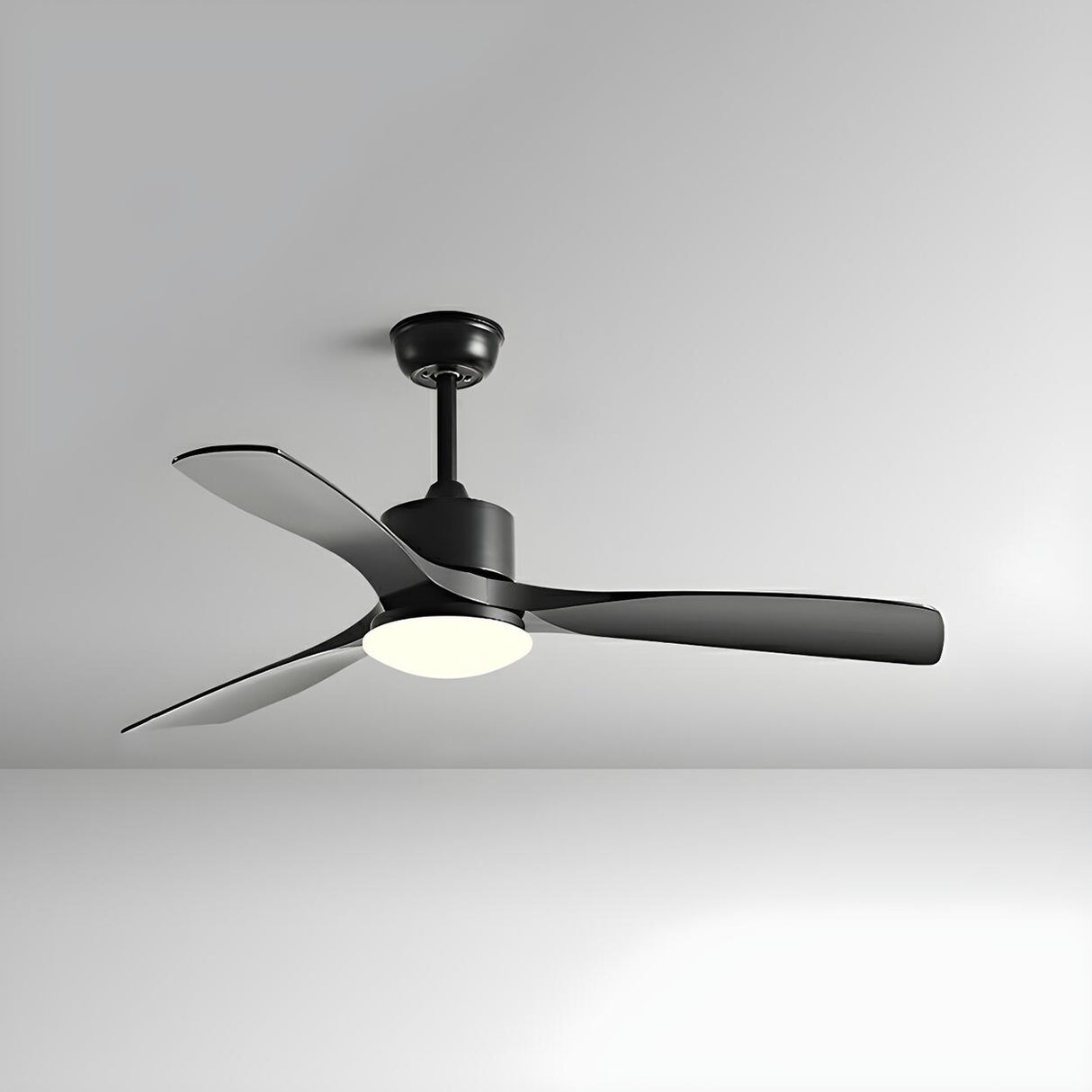 Adjustable 3 Wood Blades Ceiling Fan with LED Light Image - 3